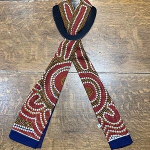 Outstations Australia NWT polyester chiffon scarf Elegant Multicolor Patterned P